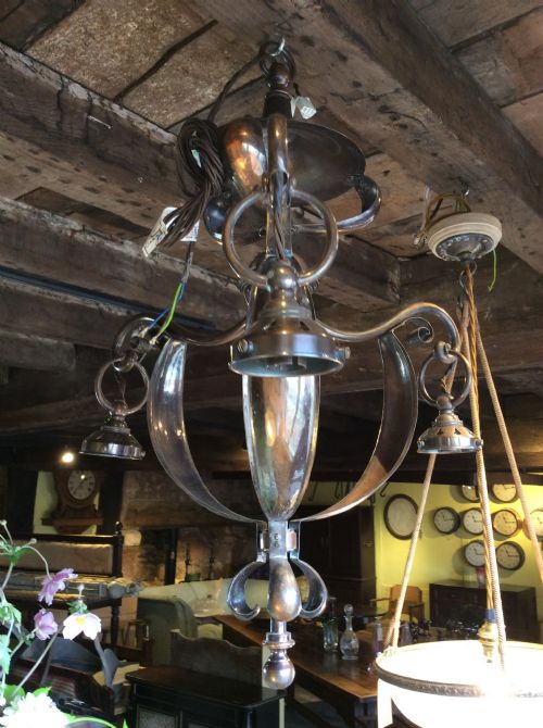 Arts Crafts Copper Chandelier 570485 Www Blankcanvasantiques