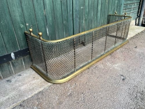 19th century brass fender