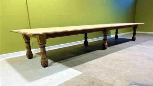 19th century gothic revival oak table