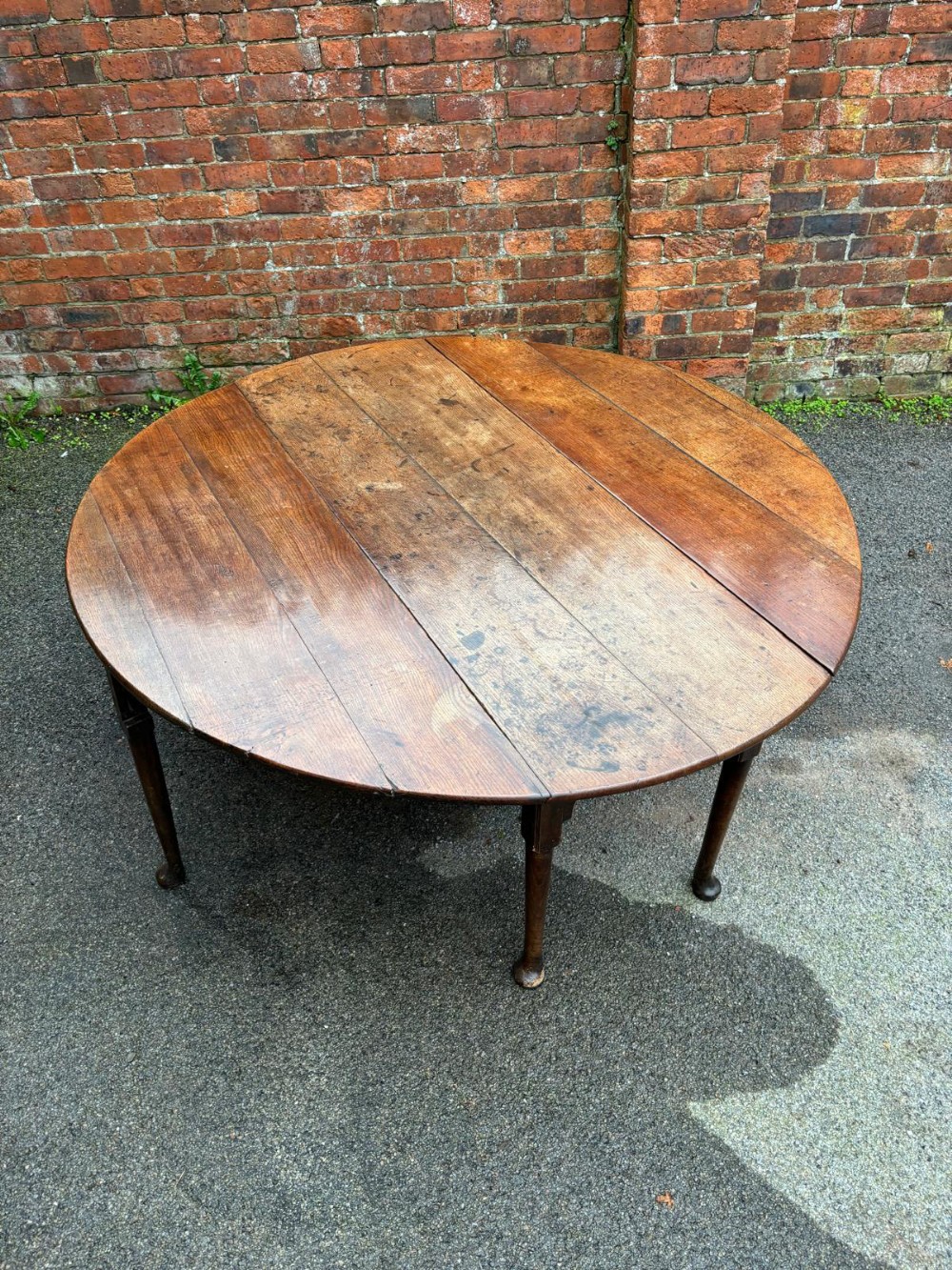 large geo ii oak gate leg table